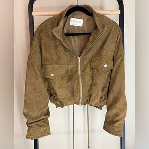 Promesa Brown Bomber Jacket